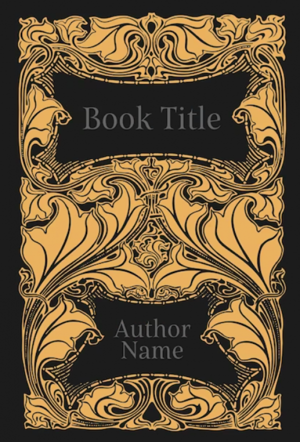 Desain cover buku dengan gaya retro